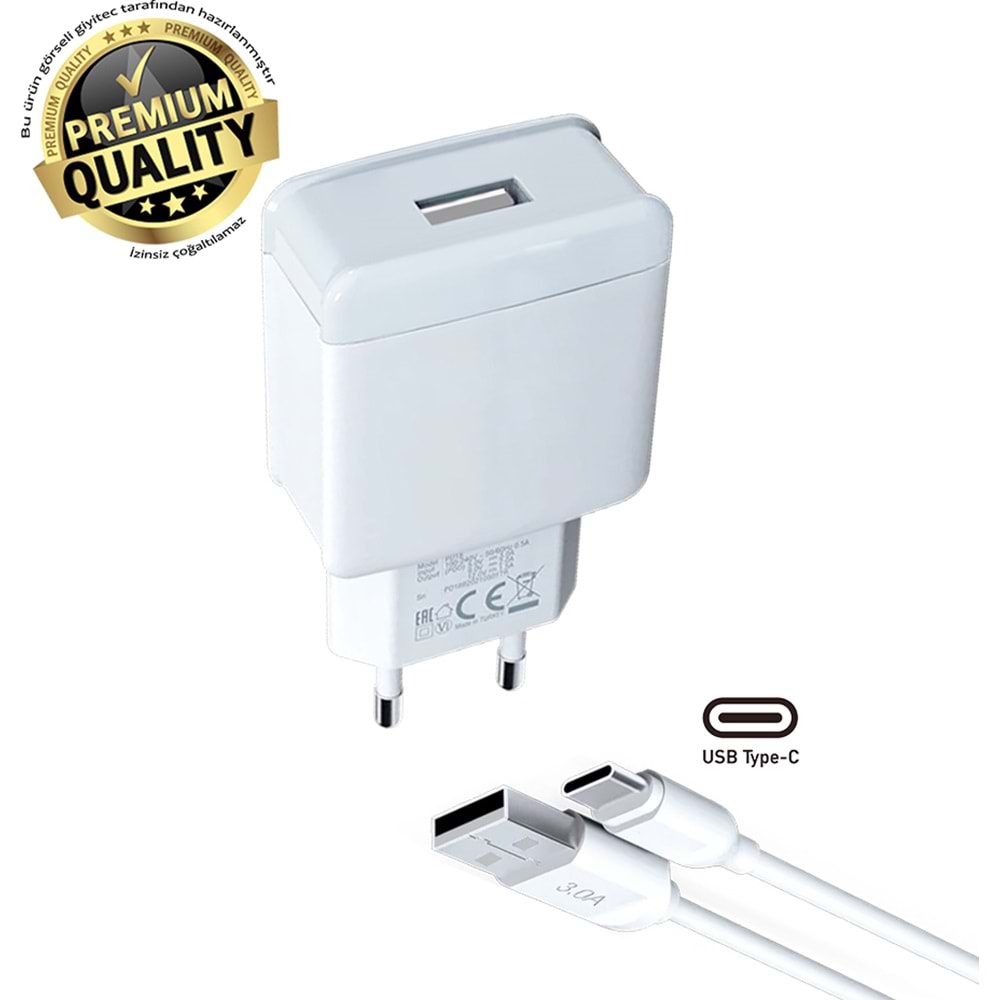 Giyitec Samsung Galaxy Tab A9 Tablet uyumlu Şarj Aleti