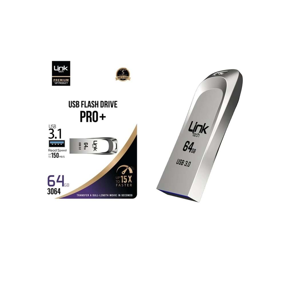 Linktech 3064 Premium Pro Plus 150mb/s 64GB USB3.1 Flash Bellek