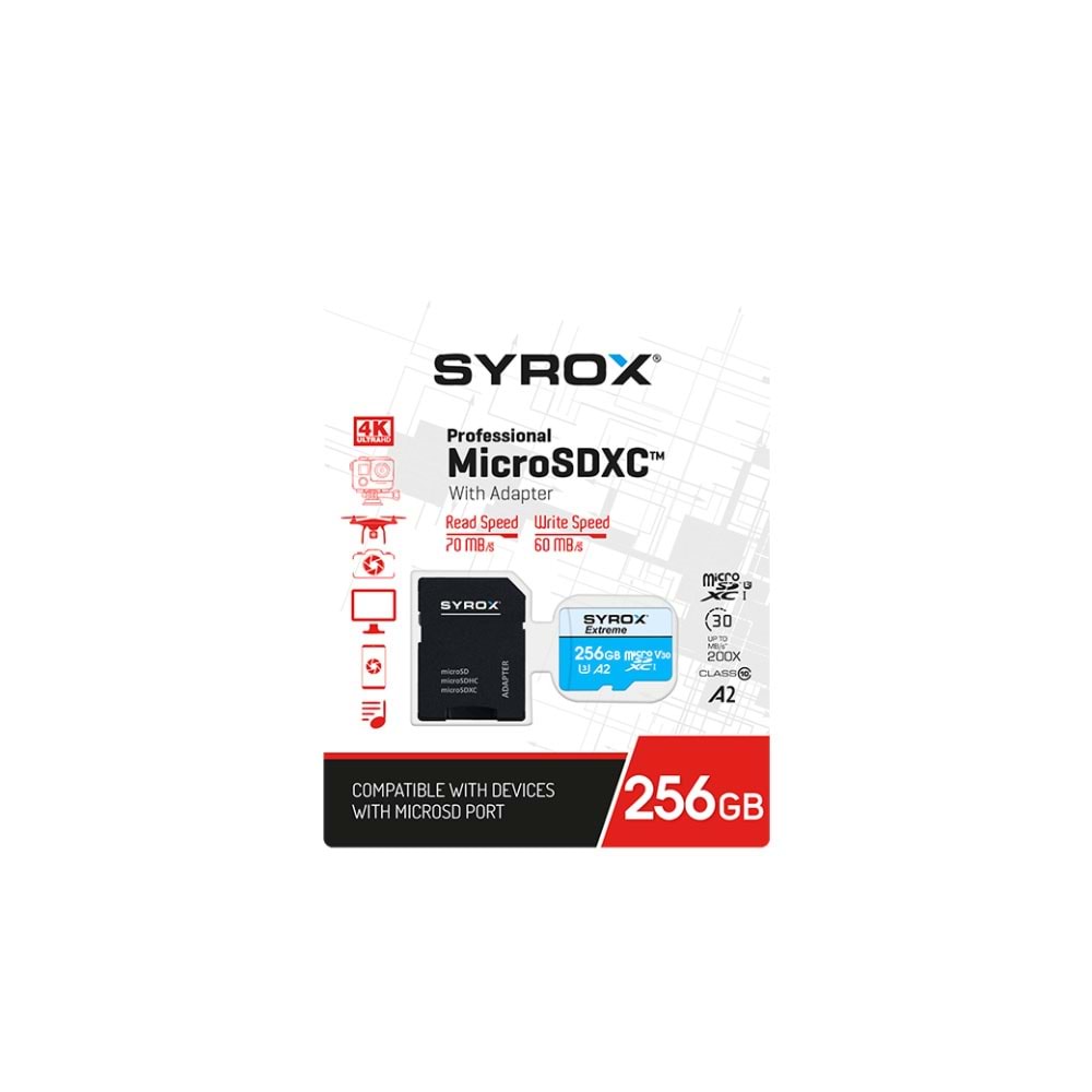 Syrox MC256 256GB Hafıza Kartı
