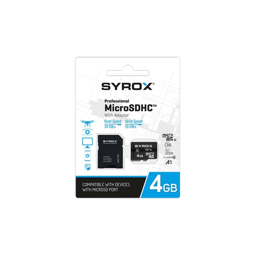 Syrox MC4 4GB Hafıza Kartı