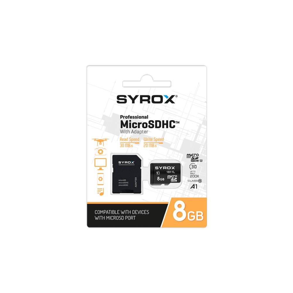Syrox MC8 8GB Hafıza Kartı