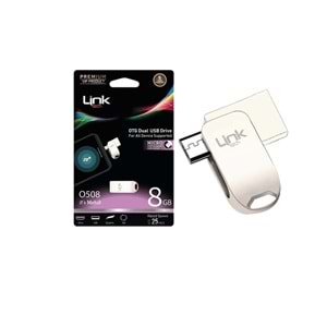 Linktech O508 Premium Dual 25mb/s 8GB Mikro USB OTG Flash Bellek