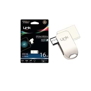 Linktech O516 Premium Dual 25mb/s 16GB Mikro USB OTG Flash Bellek