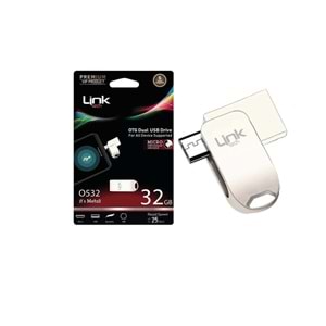 Linktech O532 Premium Dual 25mb/s 32GB Mikro USB OTG Flash Bellek
