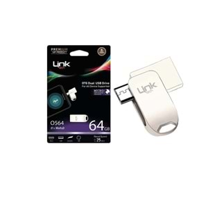 Linktech O564 Premium Dual 25mb/s 64GB Mikro USB OTG Flash Bellek