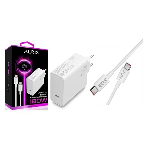 Auris 180W Usb to Type-C Şarj Seti