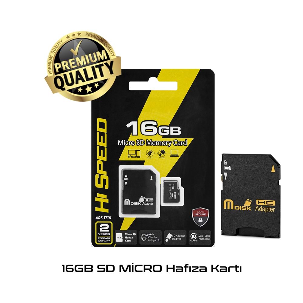 Auris 16GB Sd Micro Hafıza Kartı