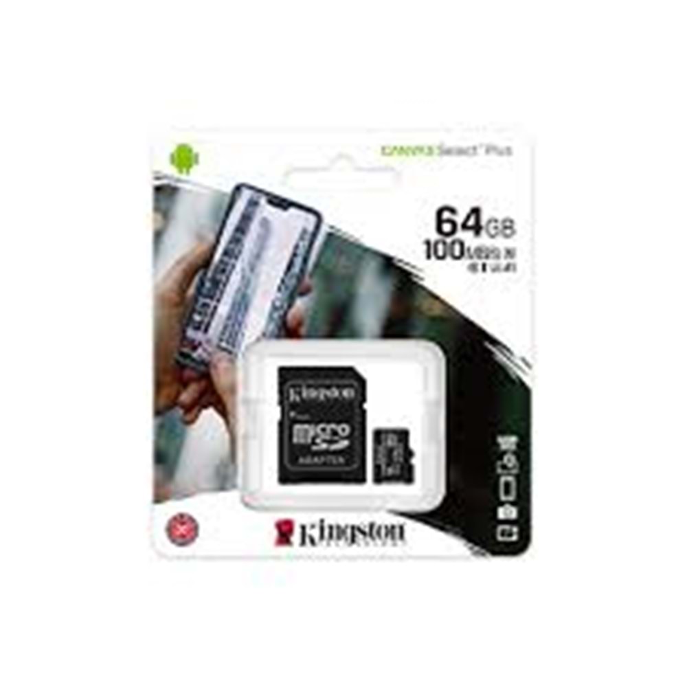 Kıngston 64gb 100mb/S Microsd Kart