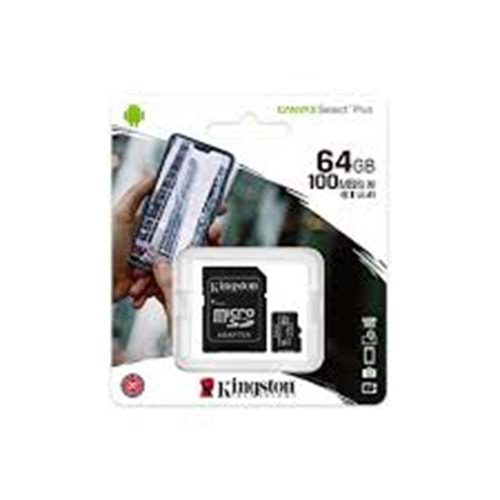 Kıngston 64gb 100mb/S Microsd Kart