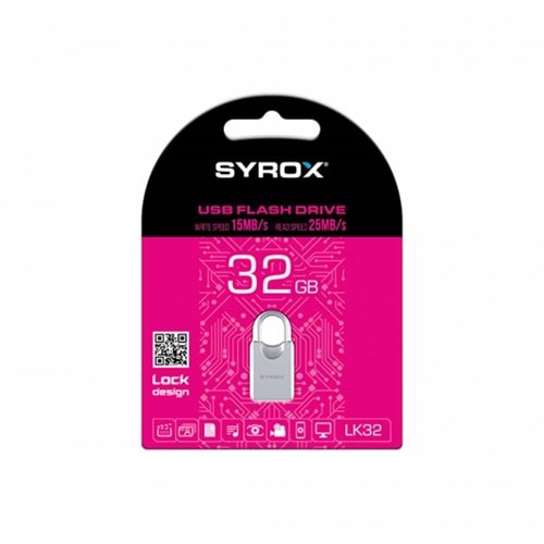 Syrox LK32 32GB Lock Desing Usb Bellek