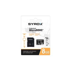 Syrox MC8 8GB Hafıza Kartı
