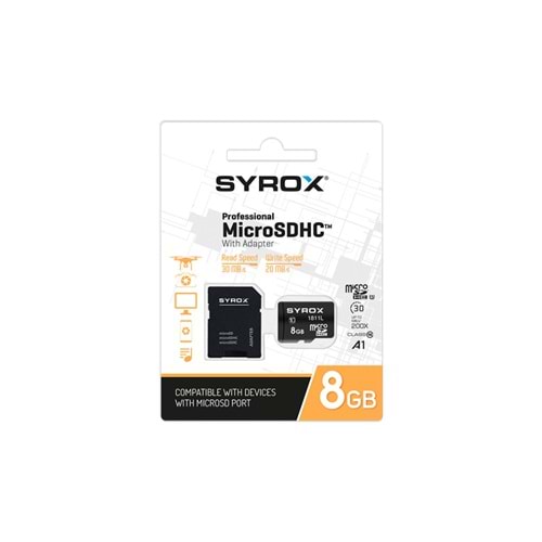 Syrox MC8 8GB Hafıza Kartı