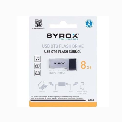 Syrox OTG8 8GB Micro Otg USB Bellek